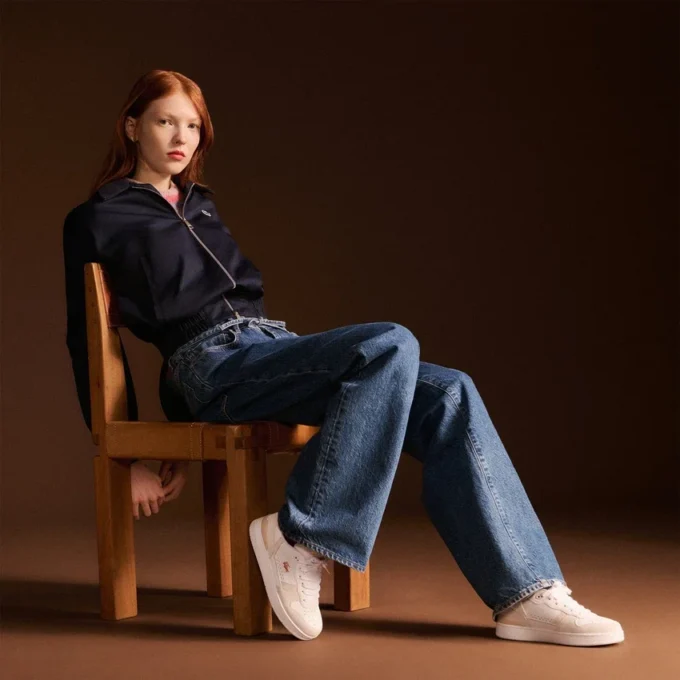Kadın T-Clip Set Deri Sneaker