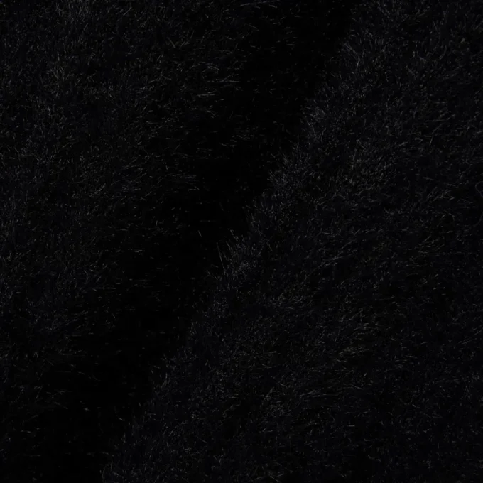 Kadın Tüylü Nervürlü Örme Polo Tişört Yaka Elbise