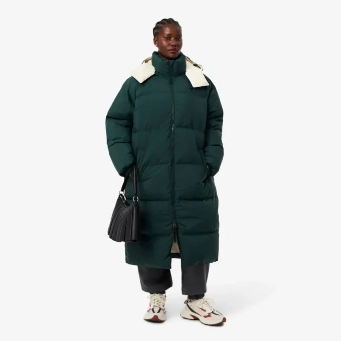 Kadın Uzun Oversized Kuş Tüyü Ceket