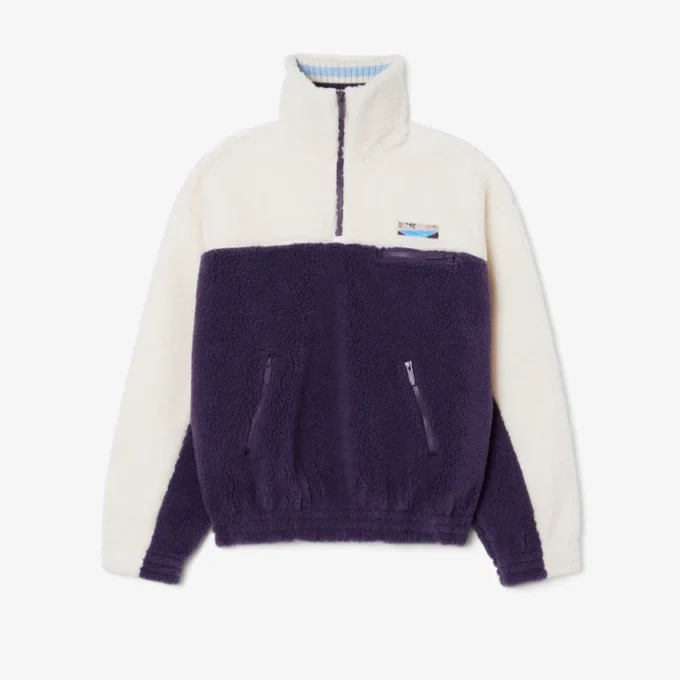 Kadın Yüksek Yakalı Oversize Polar Sweatshirt