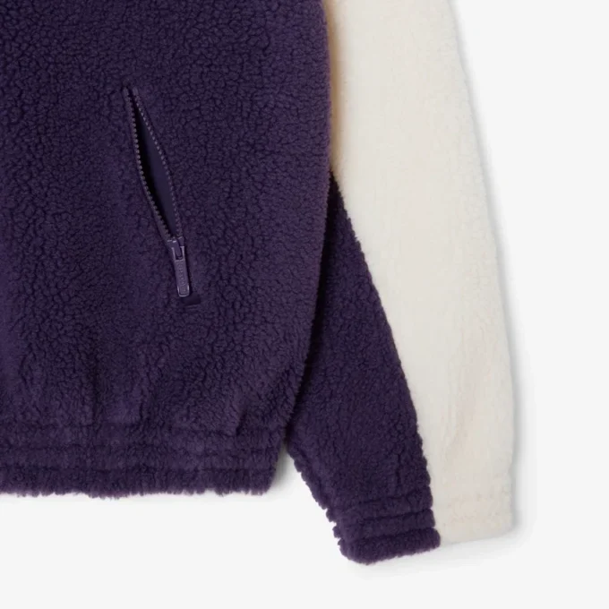 Kadın Yüksek Yakalı Oversize Polar Sweatshirt