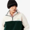 Kadın Yüksek Yakalı Oversized Polar Sweatshirt