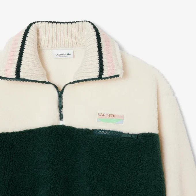 Kadın Yüksek Yakalı Oversized Polar Sweatshirt