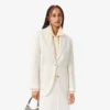 Kadın Yün Twill Blazer