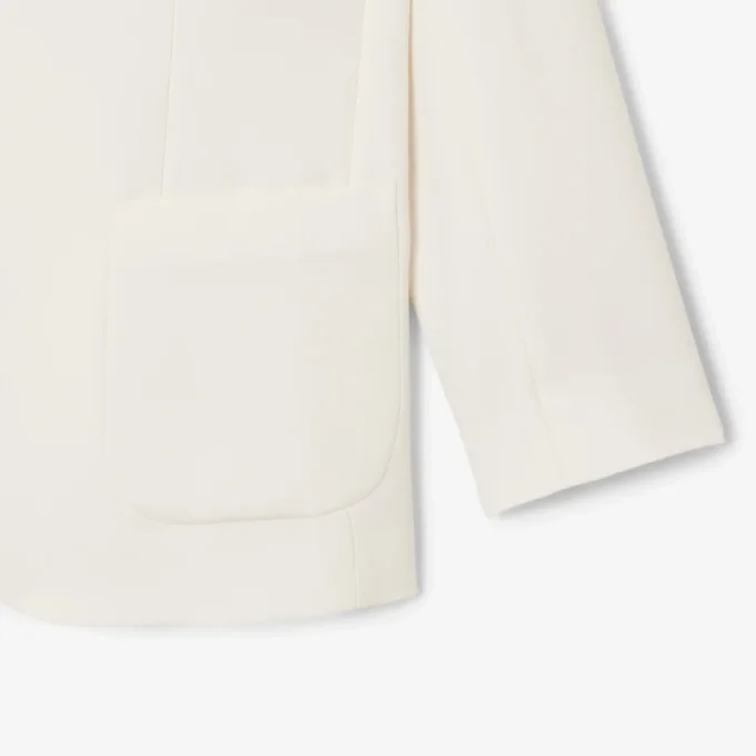 Kadın Yün Twill Blazer