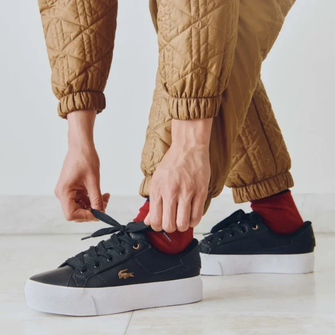 Kadın Ziane Platform Deri Sneaker