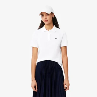Kadınlar İçin Normal Kesim Esnek Petit Piqua Polo Tişört
