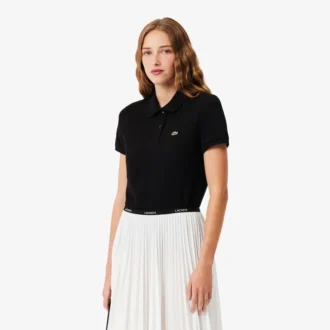 Kadınlar İçin Normal Kesim Esnek Petit Piqua Polo Tişört