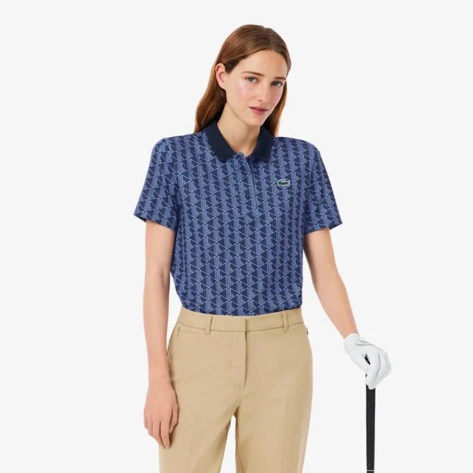Kadınlar İçin Normal Kesim UV Korumalı Golf Polo Tişörtü