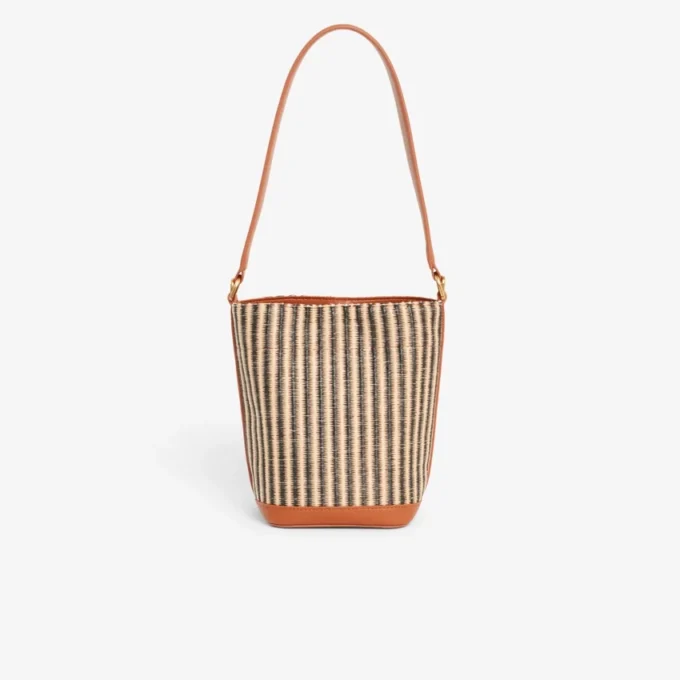 Küçük Yazlık Raffia Kova Çanta