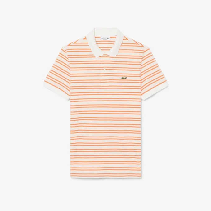 Klasik Kesim Çizgili Petit Piqua Polo Tişörtü