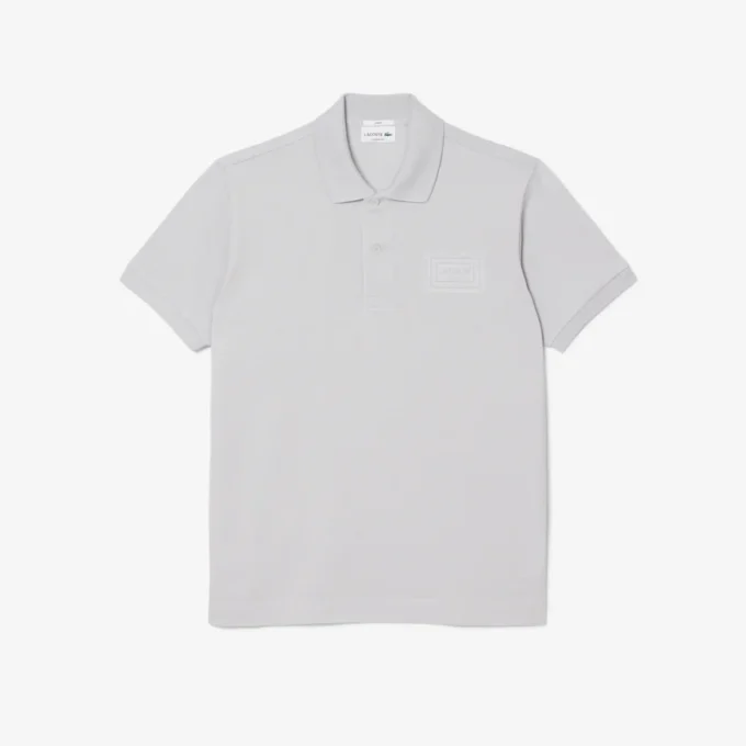 Klasik Kesim Kabartmalı Markalı Polo Tişört
