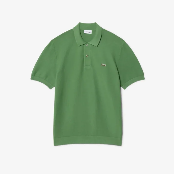 Klasik Kesim Örme Polo Tişört