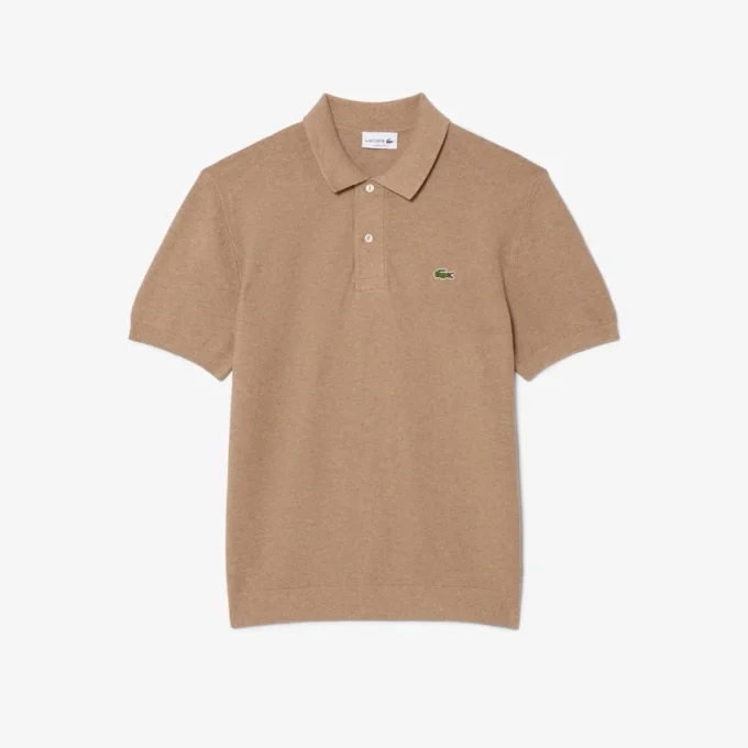 Klasik Kesim Örme Polo Tişört