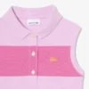 Kolsuz Çizgili Petit Piqué Polo Elbise