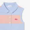 Kolsuz Çizgili Petit Piqué Polo Elbise