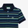 Kontrast Çizgili Petit Piqua Polo Tişörtü