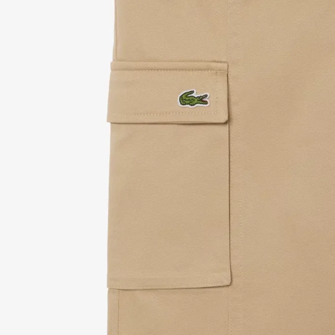 Kız Çocuk Pamuklu Twill Kargo Pantolon