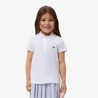 Kız Çocukları İçin Dalgalı Yakalı Piqua Polo Tişörtü