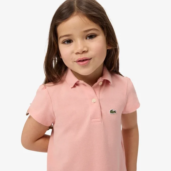 Kız Çocukları İçin Dalgalı Yakalı Piqua Polo Tişörtü