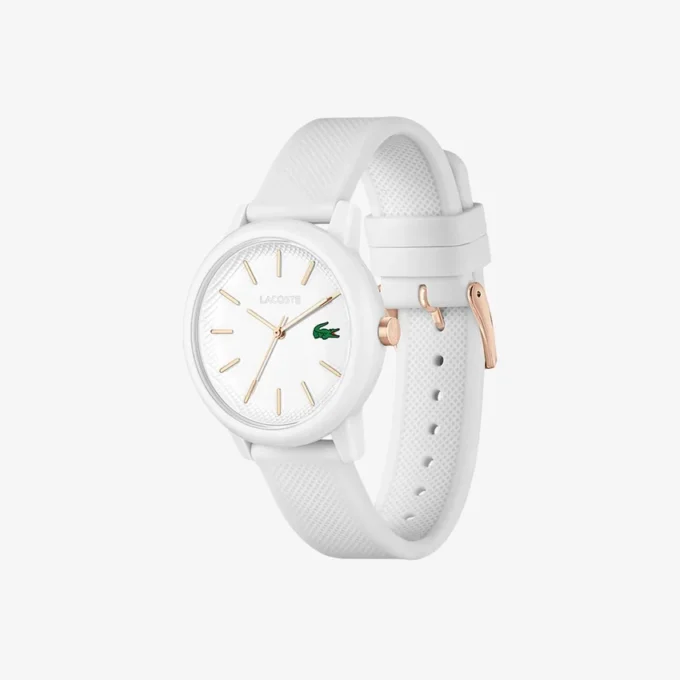 Lacoste.12.12 Beyaz Silikon Kayışlı Saat