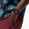 Lacoste.12.12 Chrono Saat Siyah & Karnasyon Altın Silikon