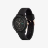 Lacoste.12.12 Chrono Saat Siyah & Karnasyon Altın Silikon