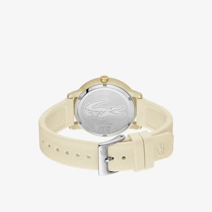 Lacoste.12.12 Go 3 İbreli Şampanya Rengi Silikon Saat