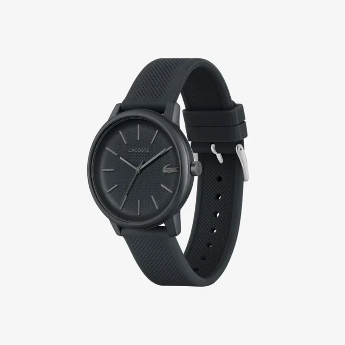 Lacoste.12.12 Move 3 İbreli Saat Siyah Silikon