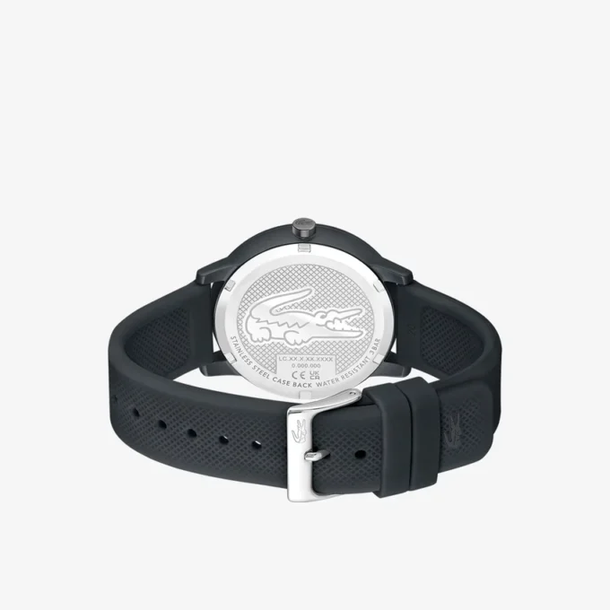 Lacoste.12.12 Move 3 İbreli Saat Siyah Silikon