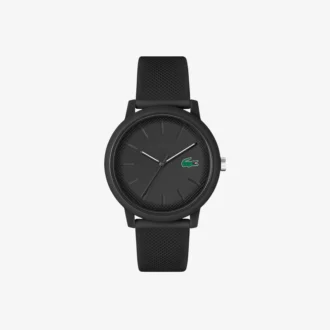 Lacoste.12.12 Siyah Silikon Kayışlı Saat