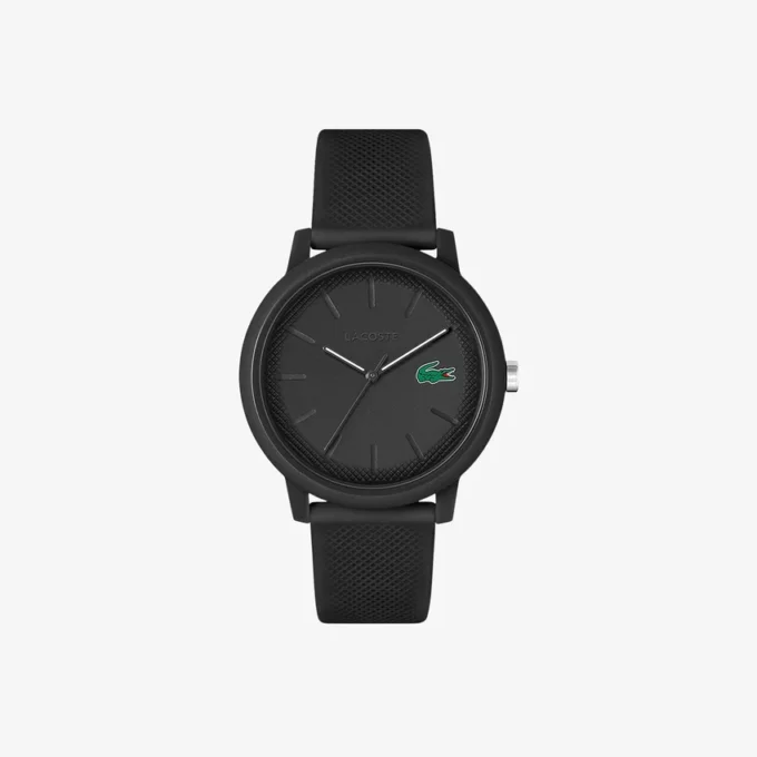 Lacoste.12.12 Siyah Silikon Kayışlı Saat
