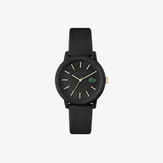 Lacoste.12.12 Siyah Silikon Kayışlı Saat