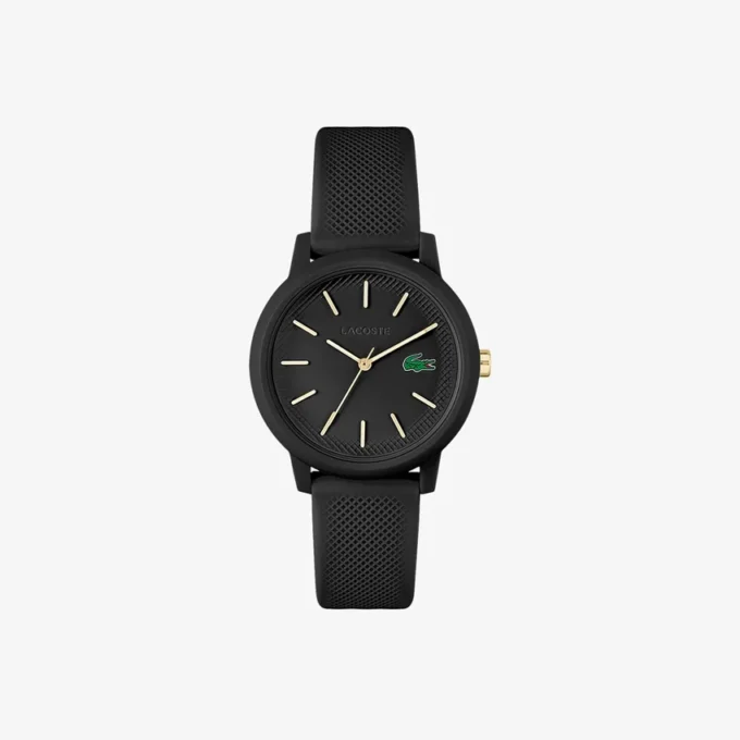 Lacoste.12.12 Siyah Silikon Kayışlı Saat