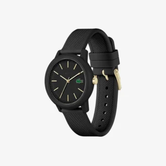 Lacoste.12.12 Siyah Silikon Kayışlı Saat