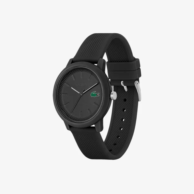 Lacoste.12.12 Siyah Silikon Kayışlı Saat