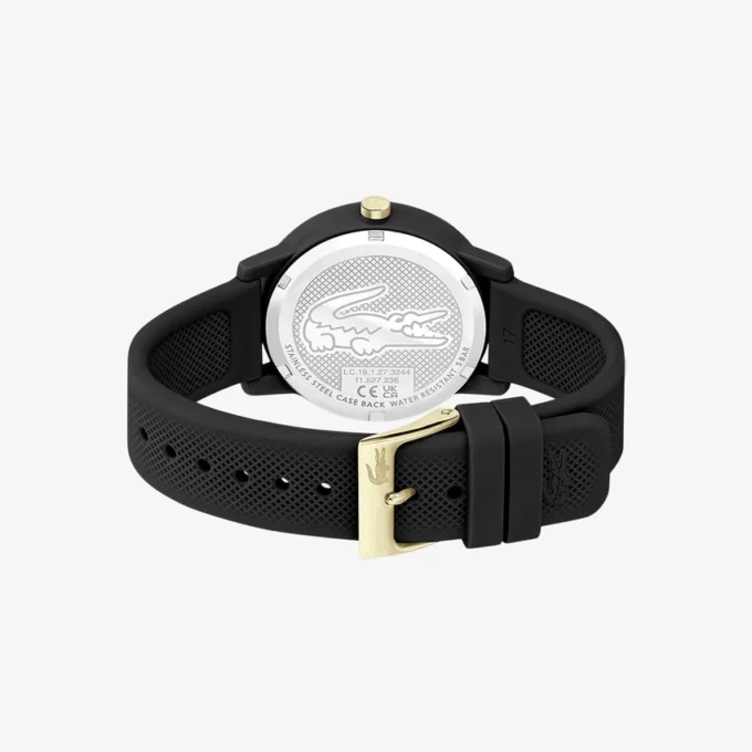 Lacoste.12.12 Siyah Silikon Kayışlı Saat