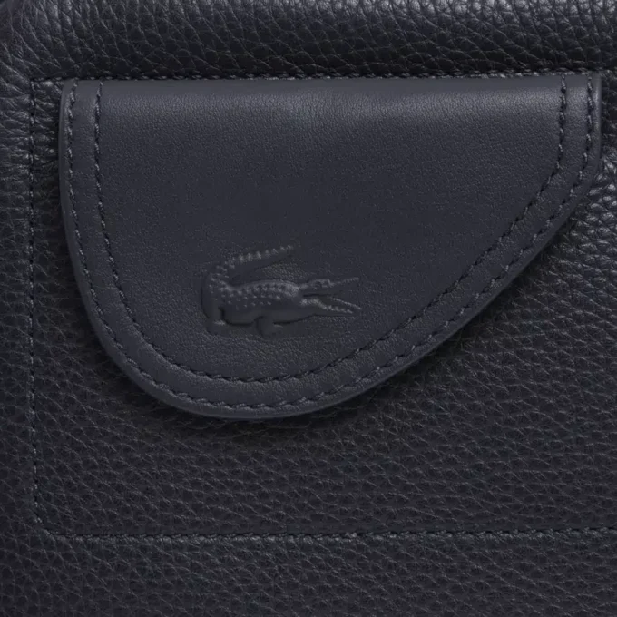 Lacoste Club Damarlı Deri Çanta