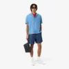 Lacoste Club Damarlı Deri Clutch