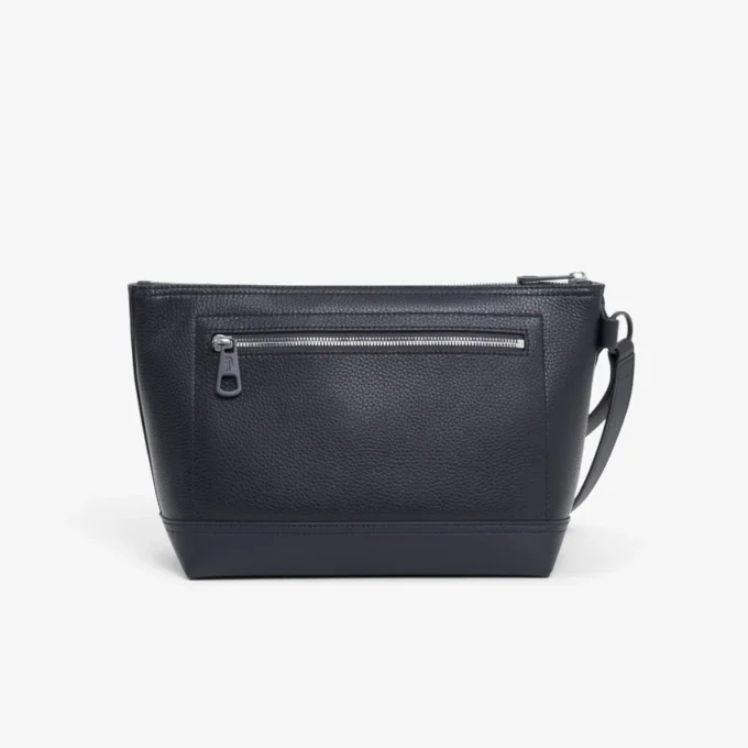 Lacoste Club Damarlı Deri Clutch