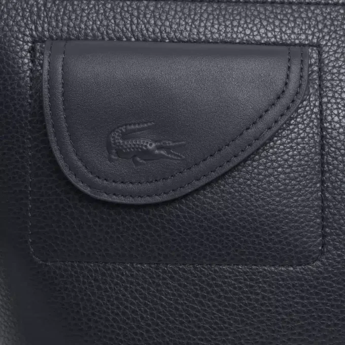 Lacoste Club Damarlı Deri Clutch