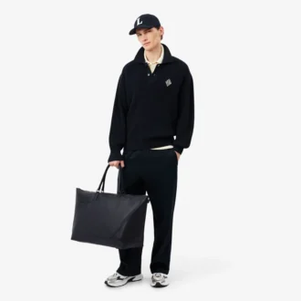 Lacoste Club Damarlı Deri Hafta Sonu Çantası
