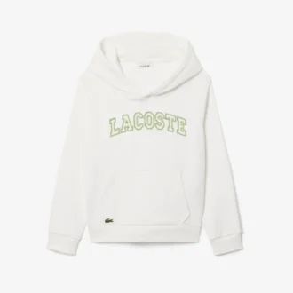 İşlemeli Polar Kapüşonlu Sweatshirt