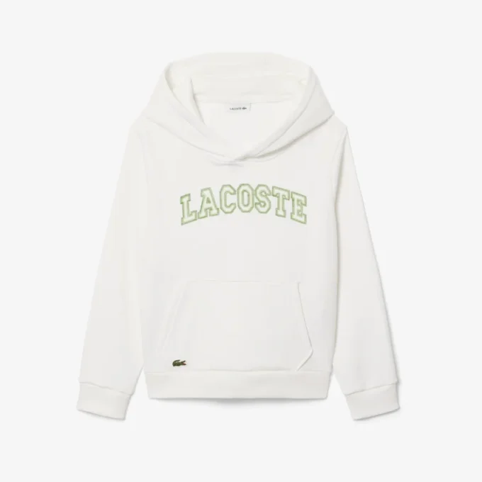 İşlemeli Polar Kapüşonlu Sweatshirt