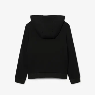 İşlemeli Polar Kapüşonlu Sweatshirt