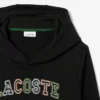İşlemeli Polar Kapüşonlu Sweatshirt