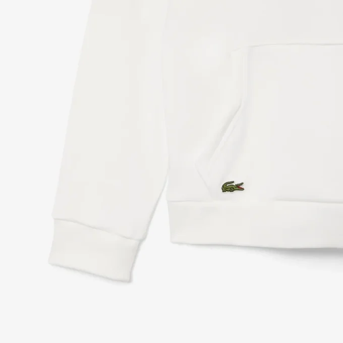 İşlemeli Polar Kapüşonlu Sweatshirt