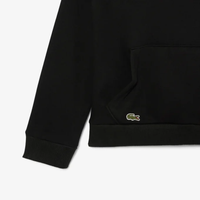 İşlemeli Polar Kapüşonlu Sweatshirt
