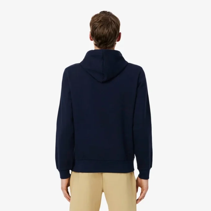Logo Şeritli Fermuarlı Kapüşonlu Sweatshirt