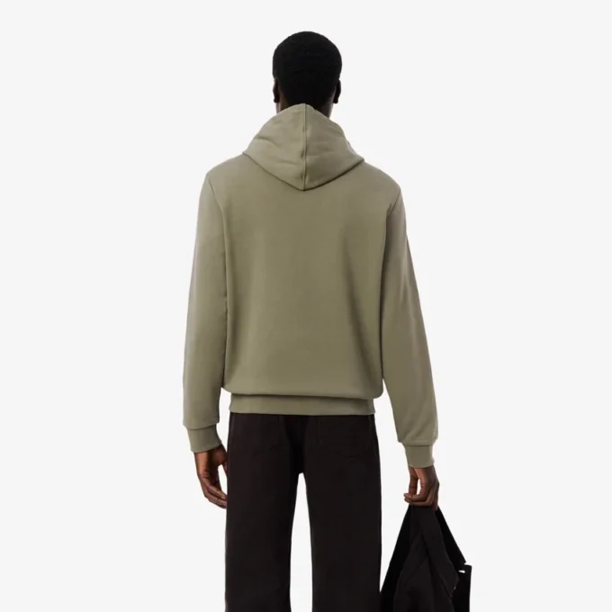 Logo Şeritli Fermuarlı Kapüşonlu Sweatshirt